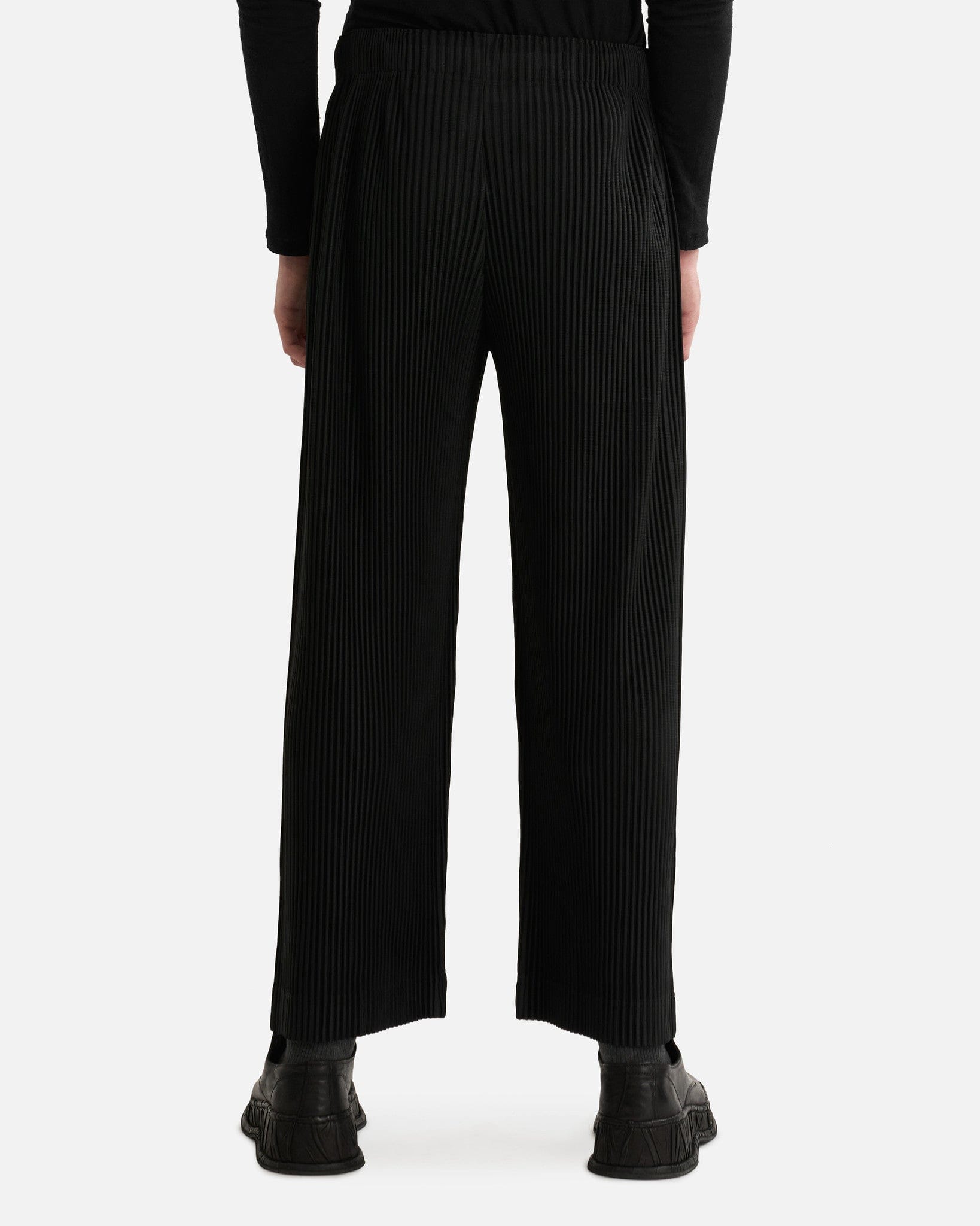 Homme Plissé Issey Miyake Men's Pants MC January Pants in Black