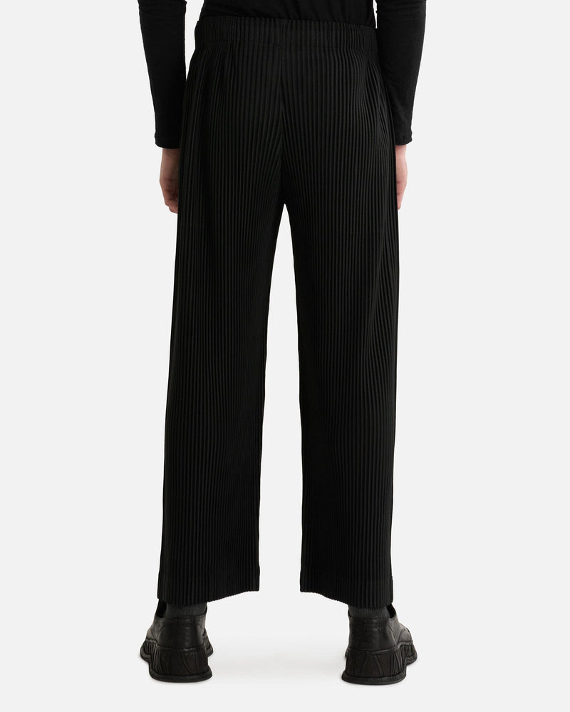 Homme Plissé Issey Miyake Men's Pants MC January Pants in Black