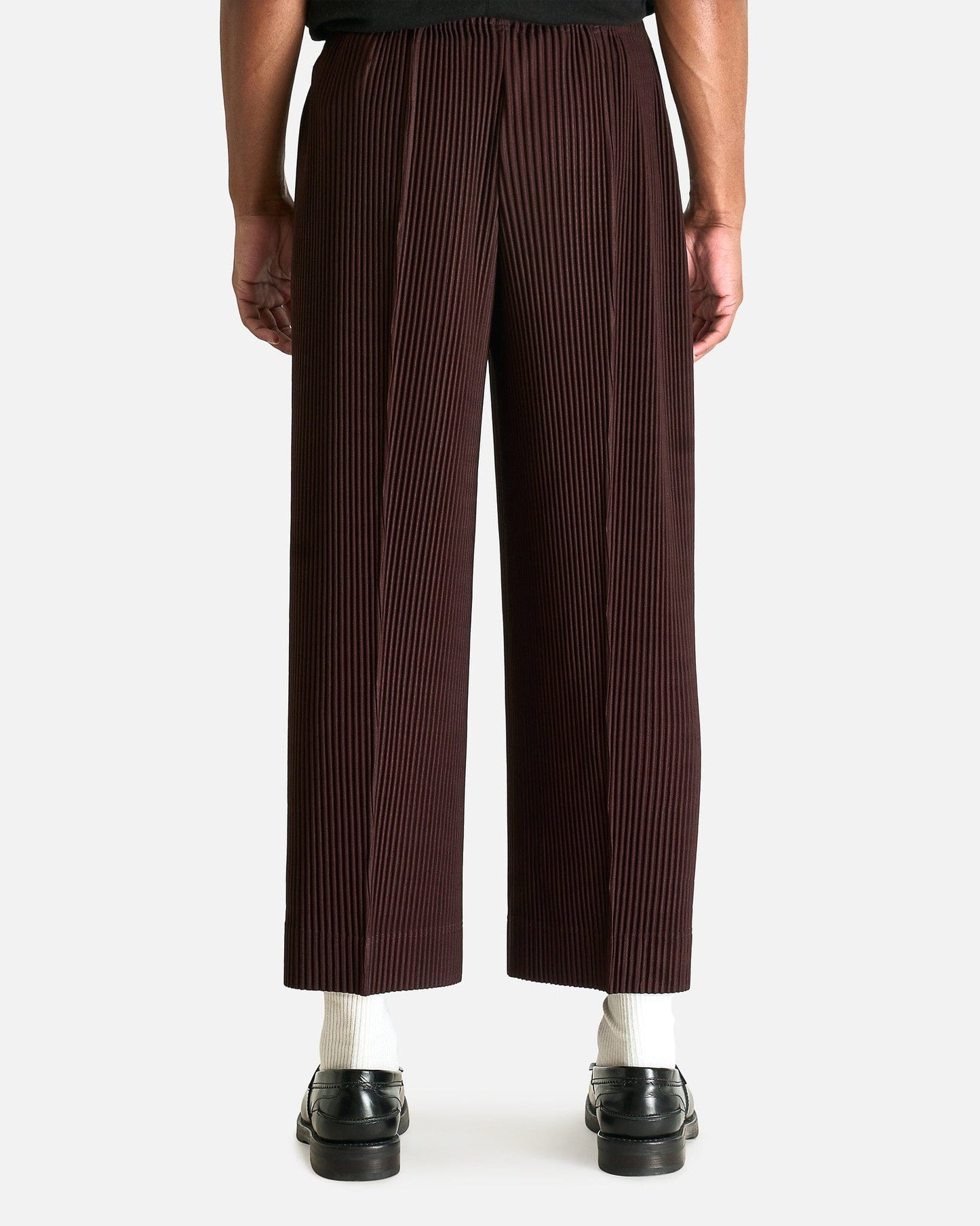 Homme Plissé Issey Miyake Men's Pants MC January Pants in Eggplant