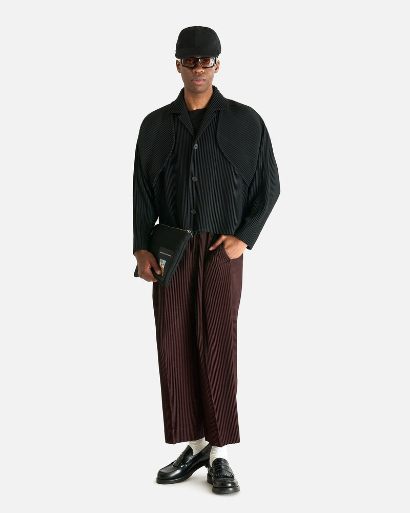 Homme Plissé Issey Miyake Men's Pants MC January Pants in Eggplant