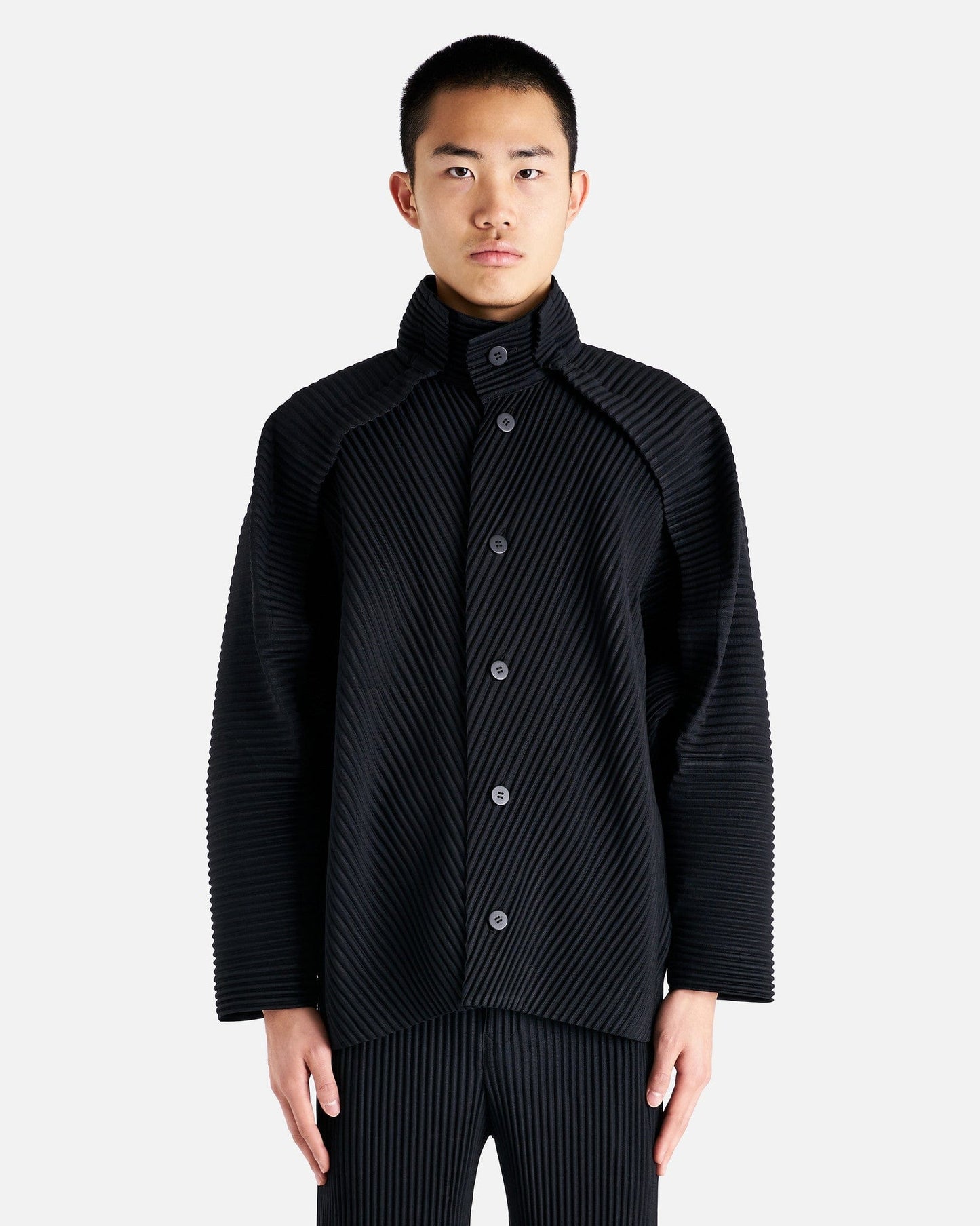 Homme Plissé Issey Miyake Men's Jackets MC July Jacket in Black