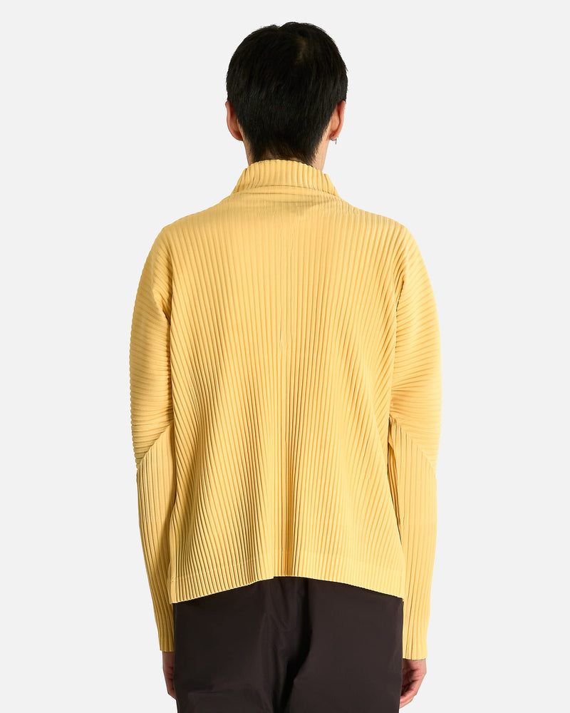 Homme Plissé Issey Miyake Men's Shirts MC March Shirt in Wall Yellow