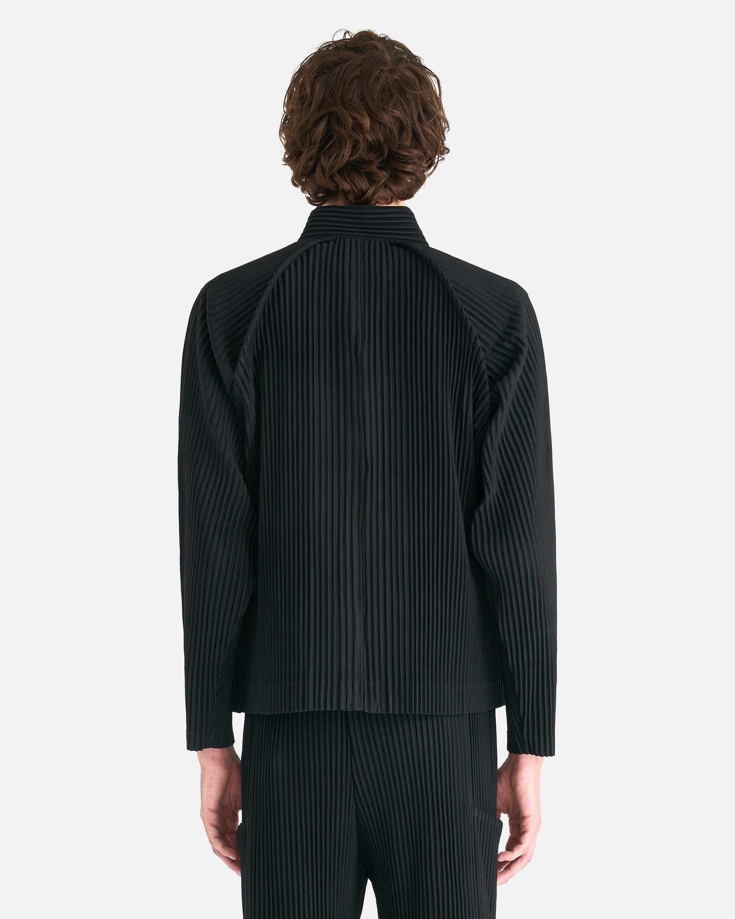 Homme Plissé Issey Miyake Men's Jackets MC October Jacket in Black