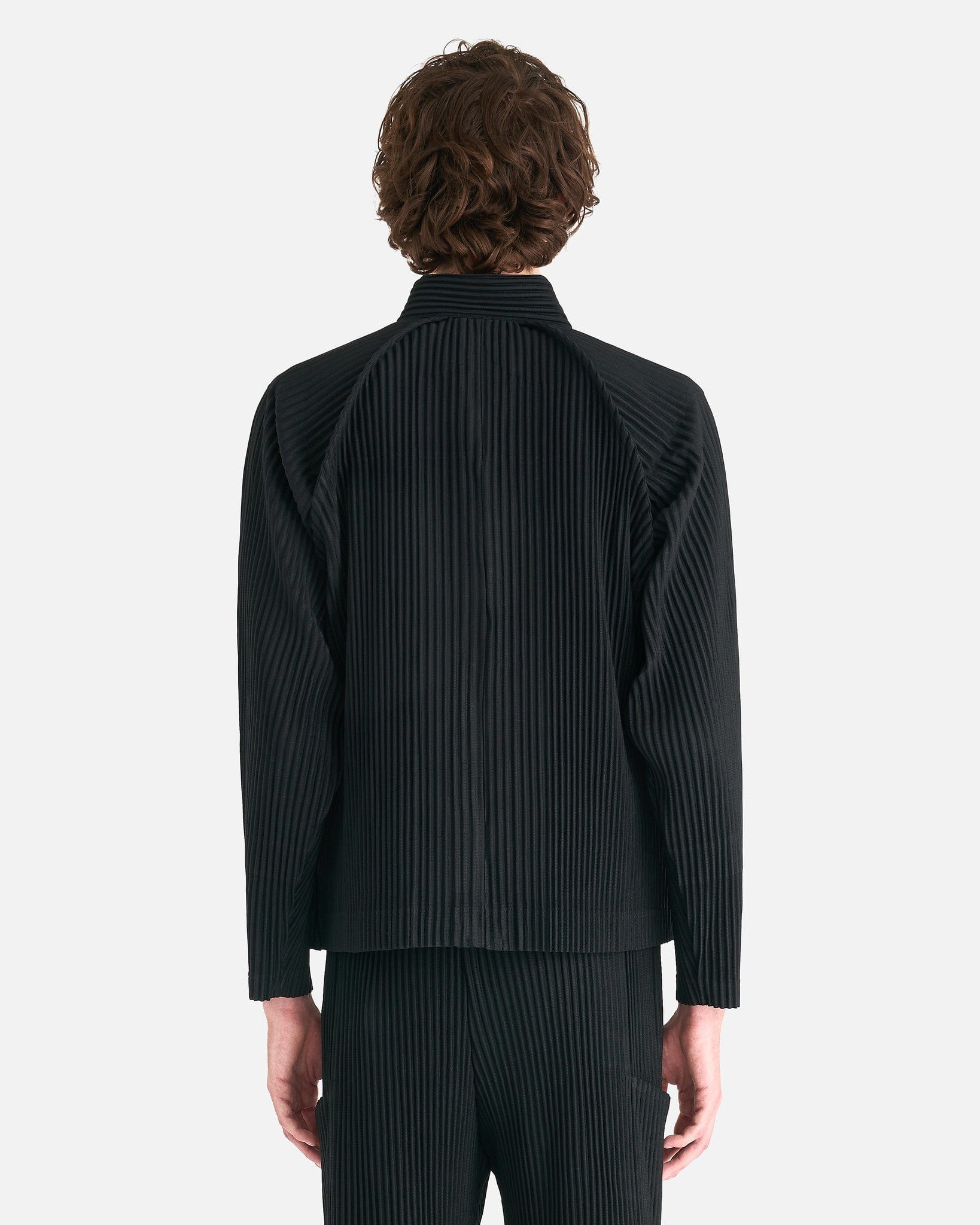 Homme Plissé Issey Miyake Men's Jackets MC October Jacket in Black