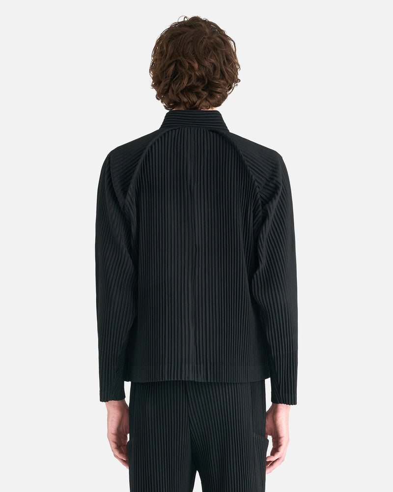 Homme Plissé Issey Miyake Men's Jackets MC October Jacket in Black