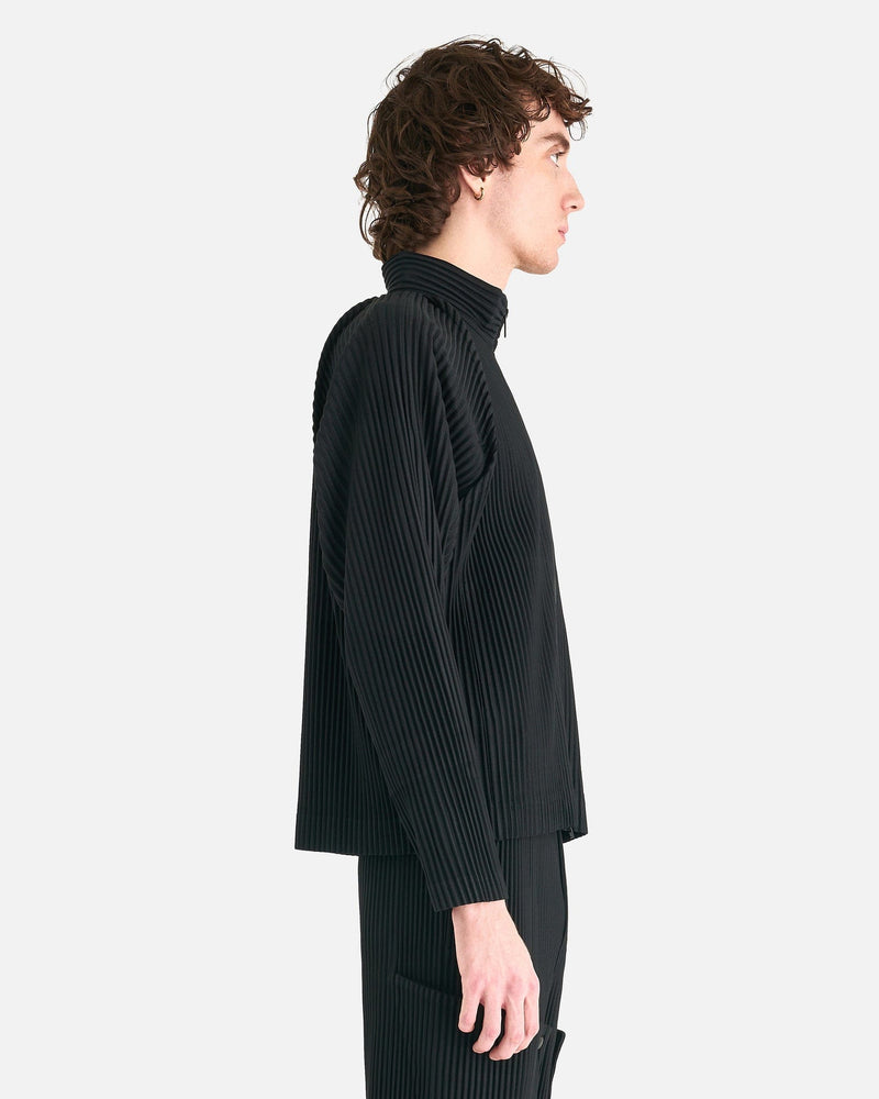 Homme Plissé Issey Miyake Men's Jackets MC October Jacket in Black