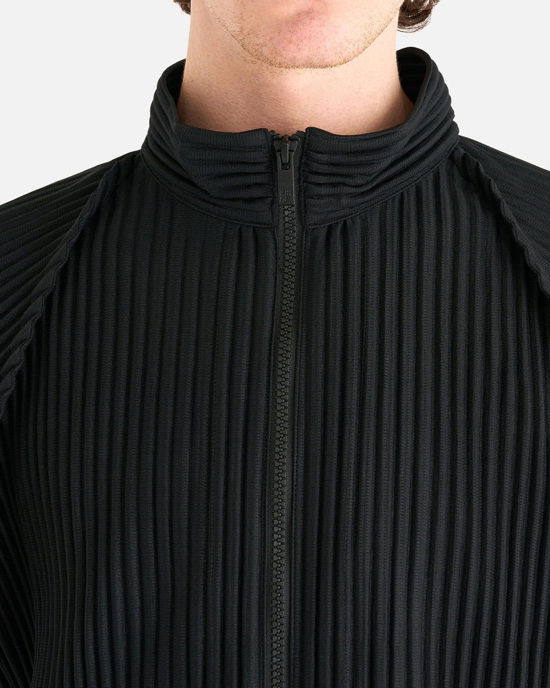 Homme Plissé Issey Miyake Men's Jackets MC October Jacket in Black