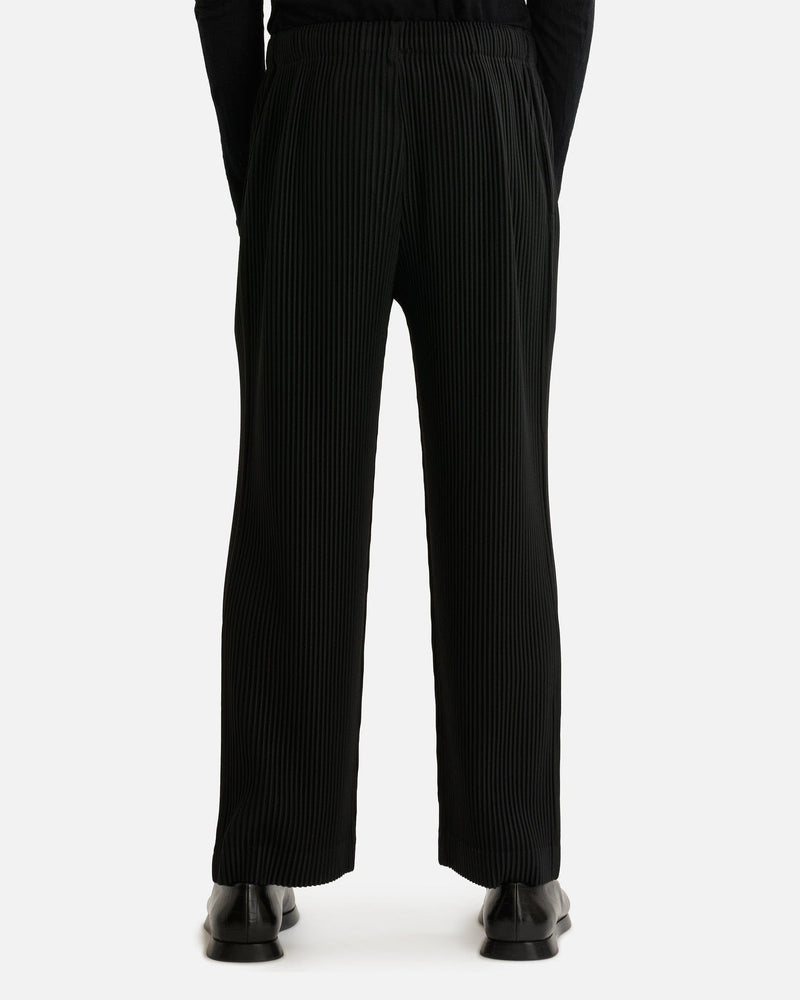Homme Plissé Issey Miyake Men's Pants MC September Pants in Black