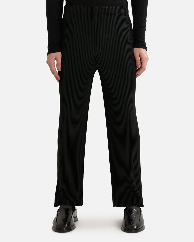 Homme Plissé Issey Miyake Men's Pants MC September Pants in Black