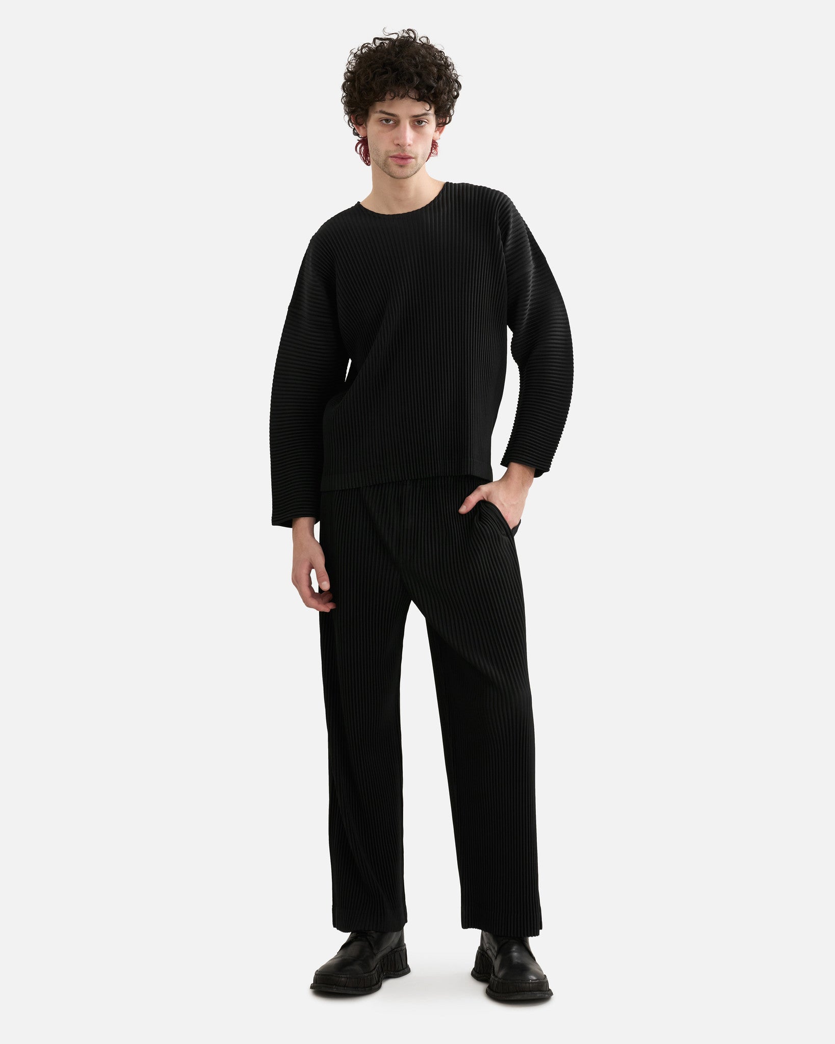 Homme Plissé Issey Miyake Men's Tops MC September Top in Black