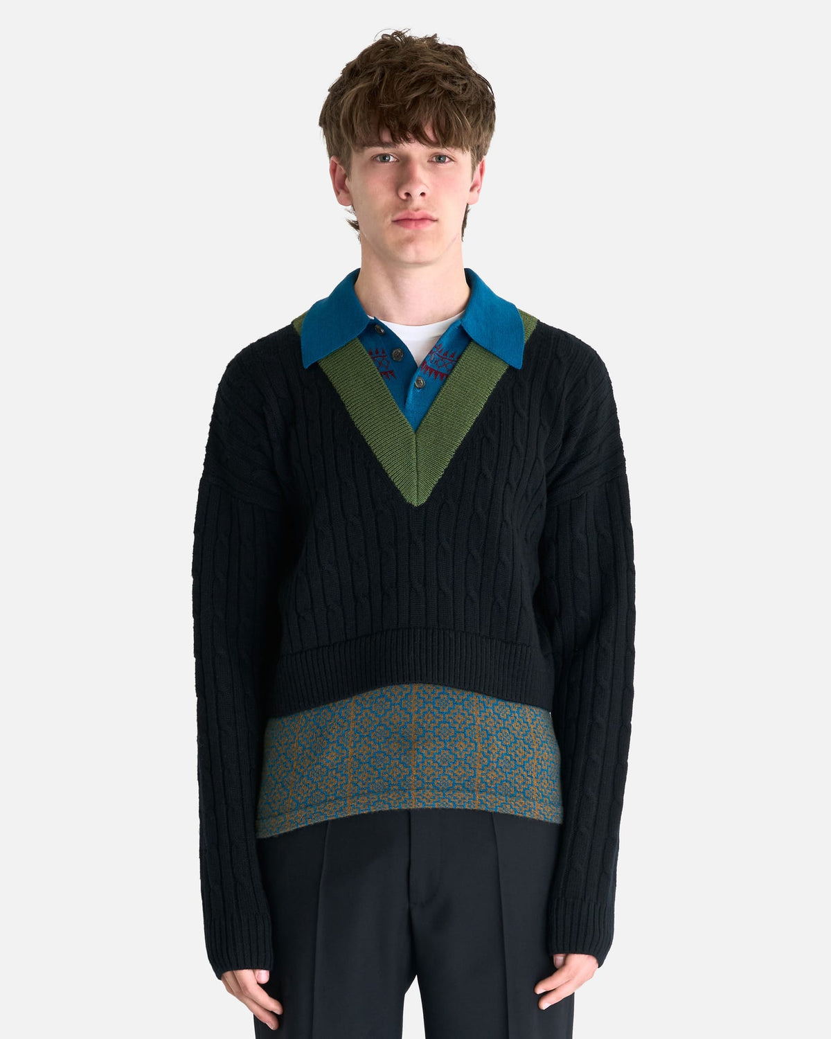 Dries Van Noten Men's Sweater Medan Sweater in Black