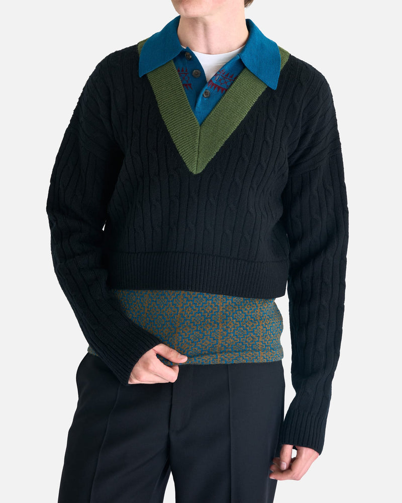 Dries Van Noten Men's Sweater Medan Sweater in Black