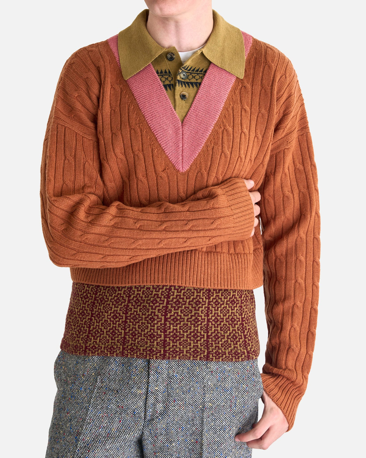 Dries Van Noten Men's Sweater Medan Sweater in Orca