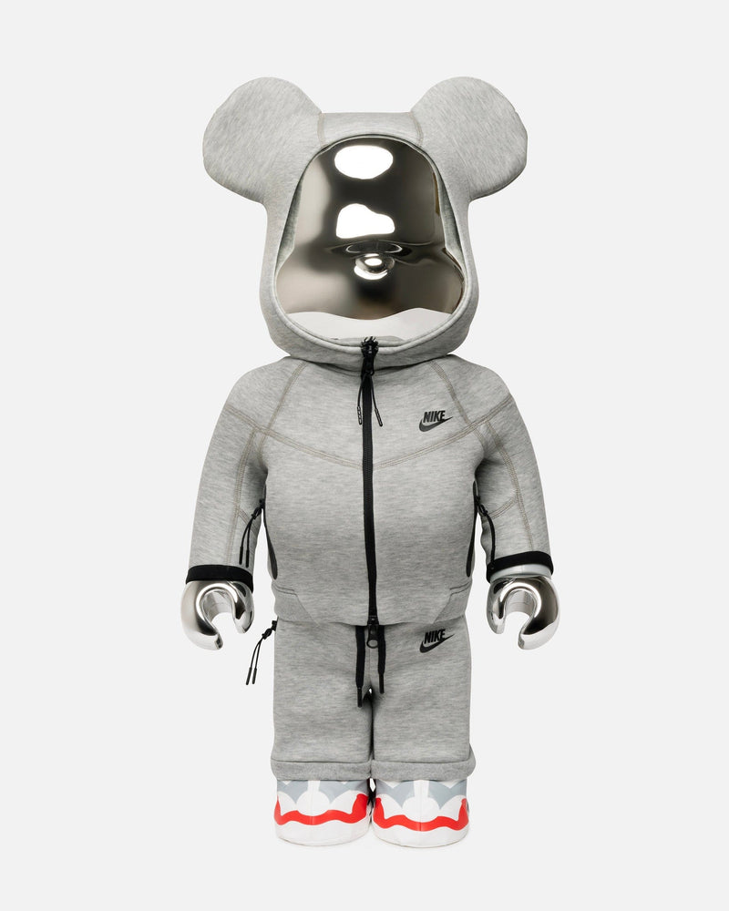 Nike Home Goods Medicom Tech Fleece N98 Be@rbrick in Silver 1000%