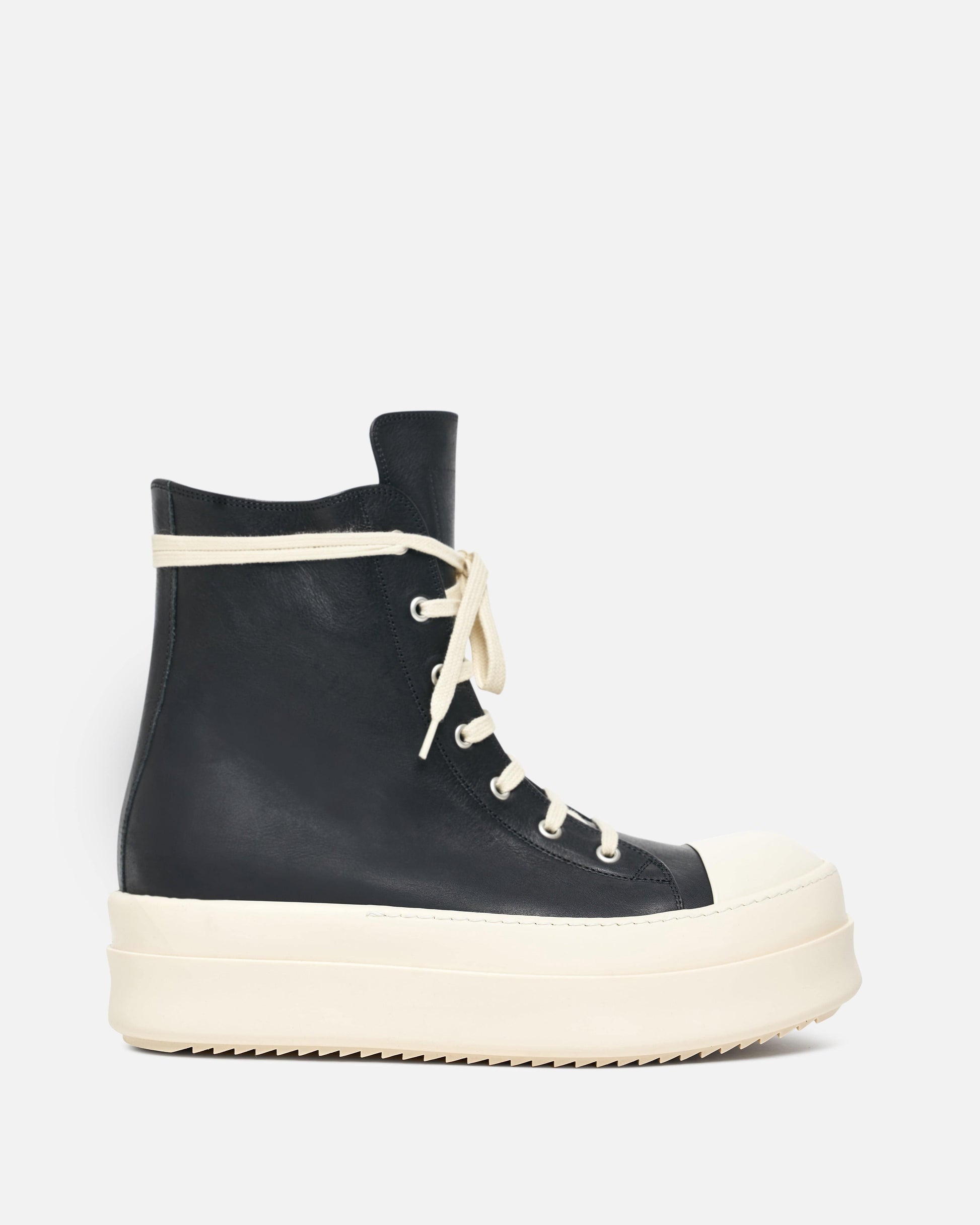 Rick Owens Men's Sneakers Mega Bumper Sneakers in Black/Milk