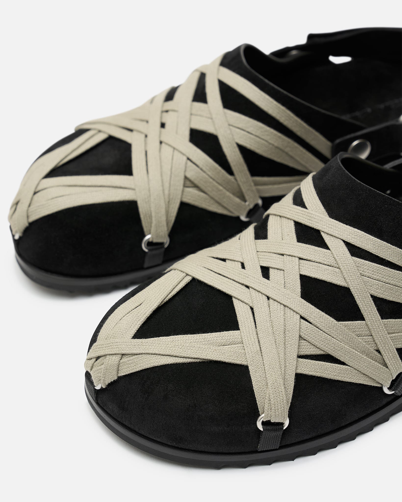Rick Owens Men's Sneakers 42 Megalace Mule Granola in Black