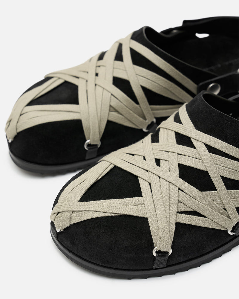 Rick Owens Men's Sneakers 42 Megalace Mule Granola in Black