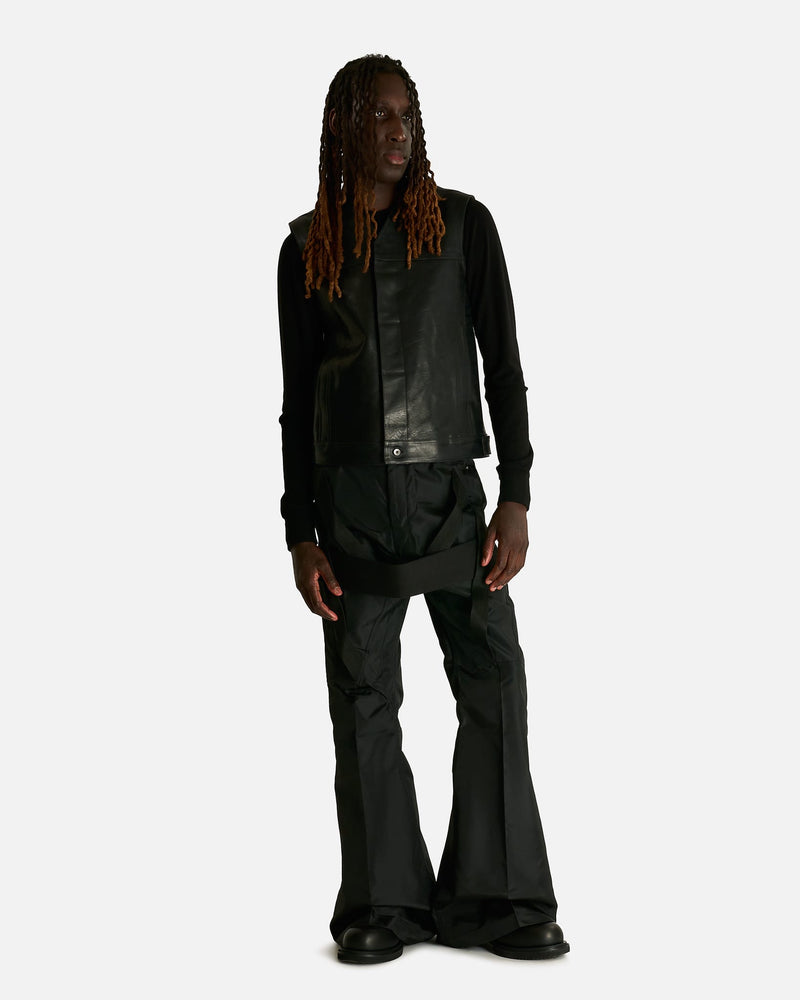 Rick Owens Men's Pants Megastrapped Bolans in Black