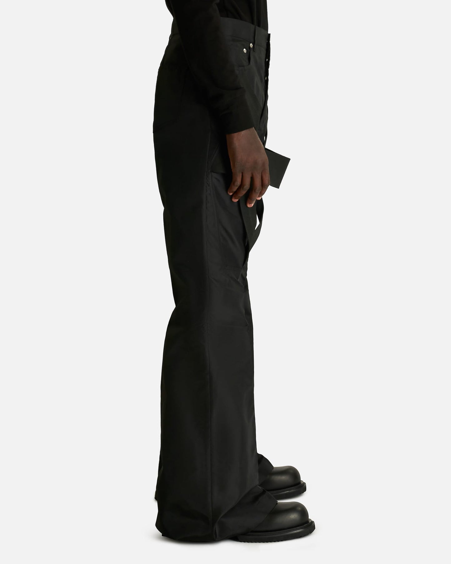 Rick Owens Men's Pants Megastrapped Bolans in Black
