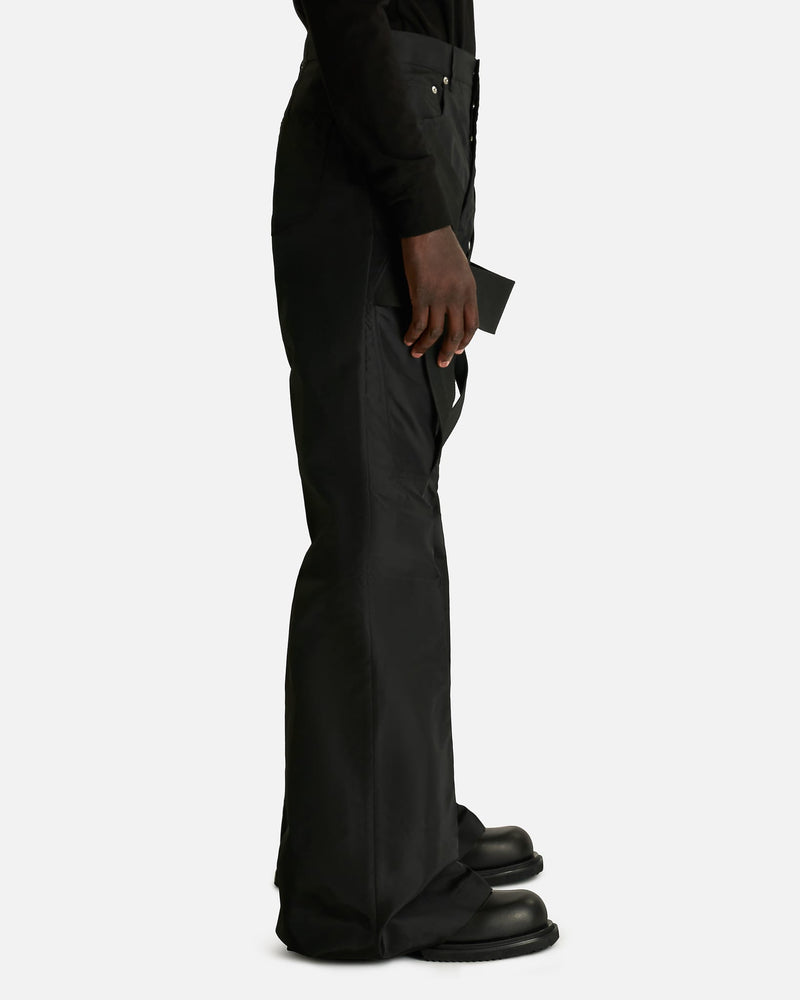 Rick Owens Men's Pants Megastrapped Bolans in Black