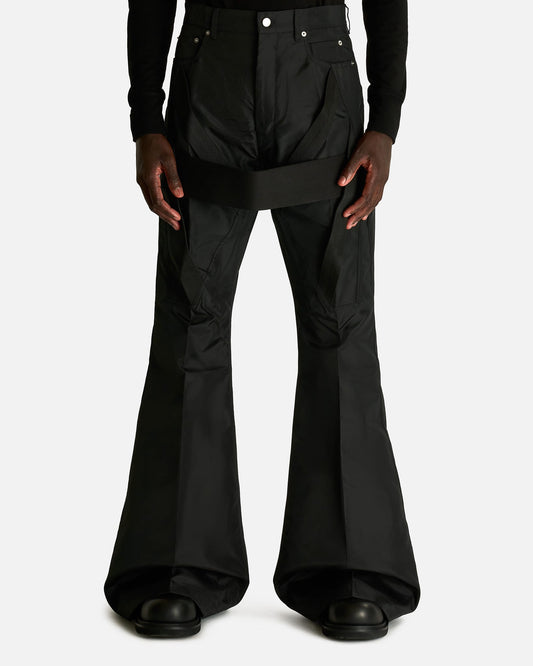 Rick Owens Men's Pants Megastrapped Bolans in Black