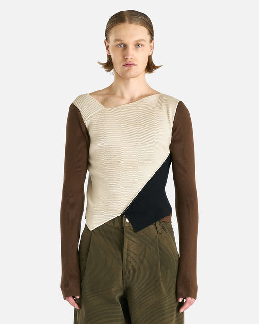 Dries Van Noten Men Sweaters Mehmet Sweater in Ecru
