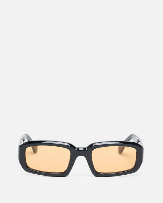 Port Tanger Eyewear O/S Mektoub in Black Acetate/Amber Lens