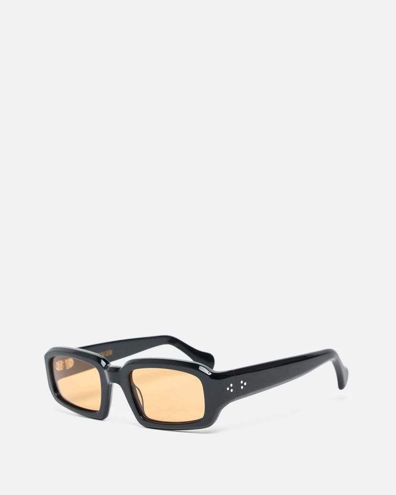 Port Tanger Eyewear O/S Mektoub in Black Acetate/Amber Lens