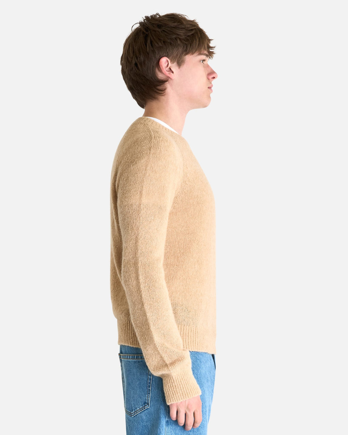 Dries Van Noten Men's Sweater Melbourne Sweater in Ecru