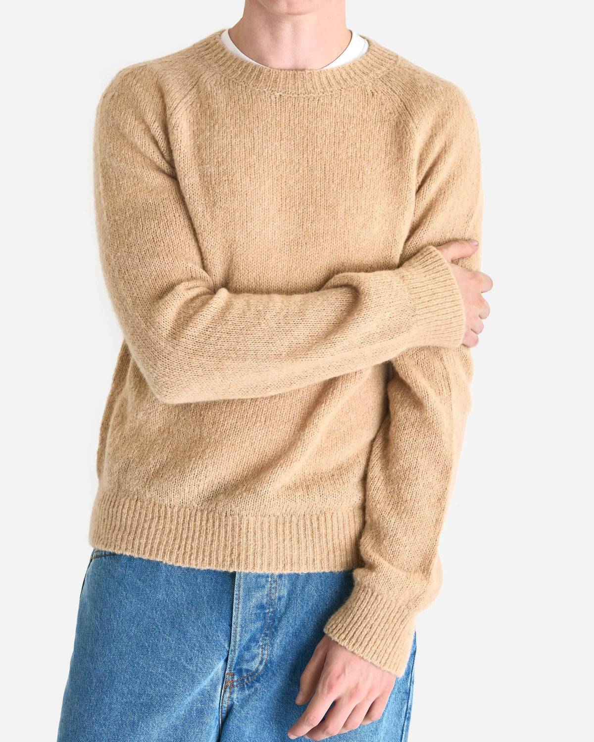 Dries Van Noten Men's Sweater Melbourne Sweater in Ecru
