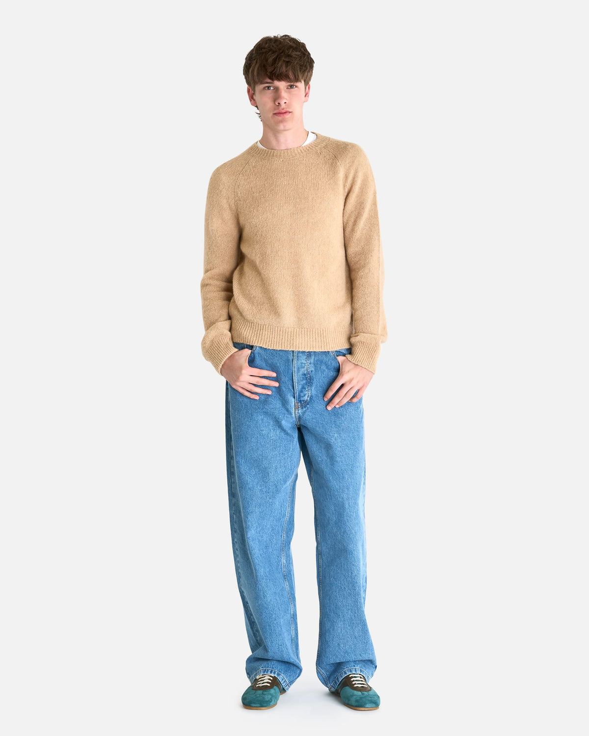Dries Van Noten Men's Sweater Melbourne Sweater in Ecru