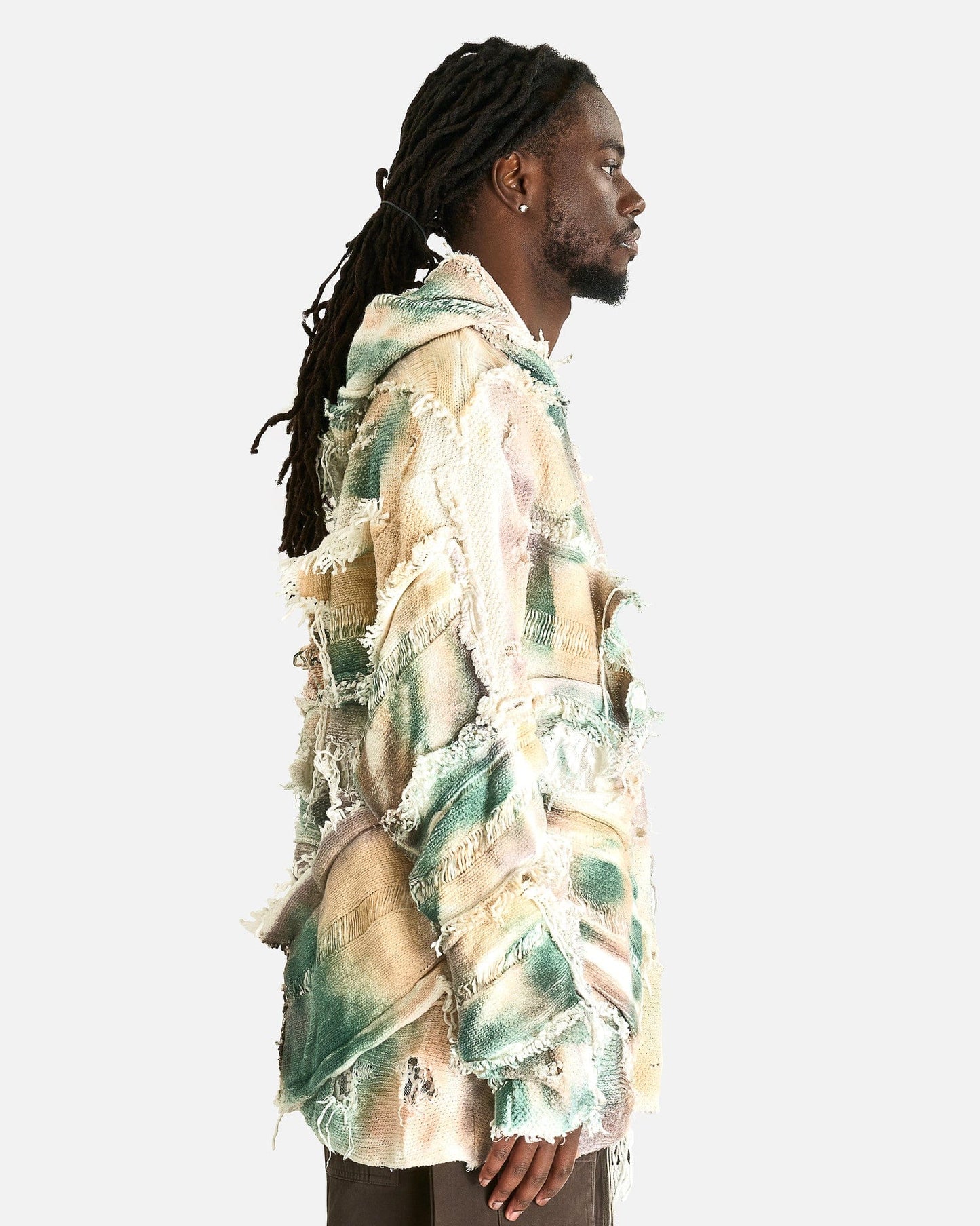 Who Decides War Men's Sweatshirts Mesh Camo Hooded Pullover in Multi