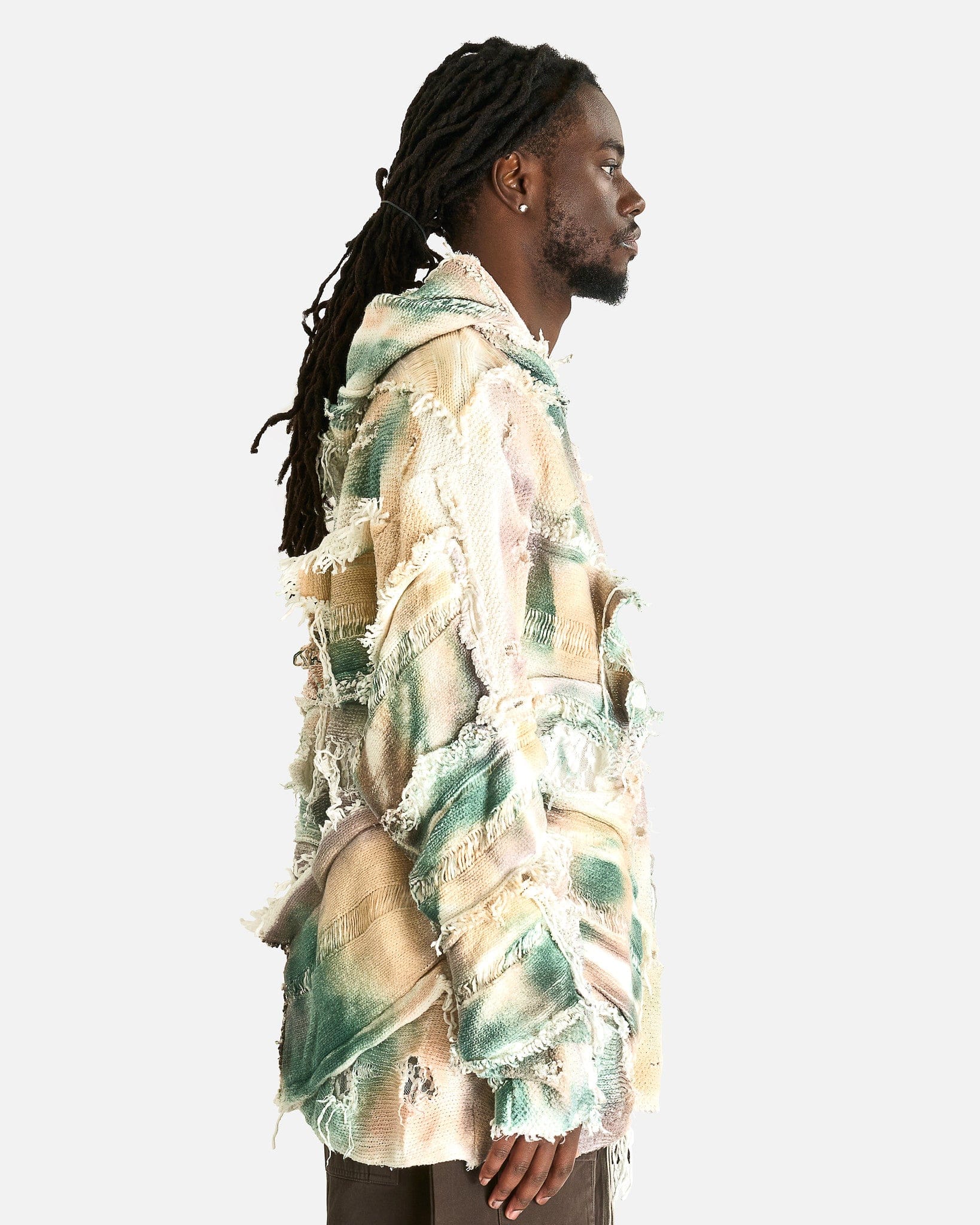 Who Decides War Men's Sweatshirts Mesh Camo Hooded Pullover in Multi