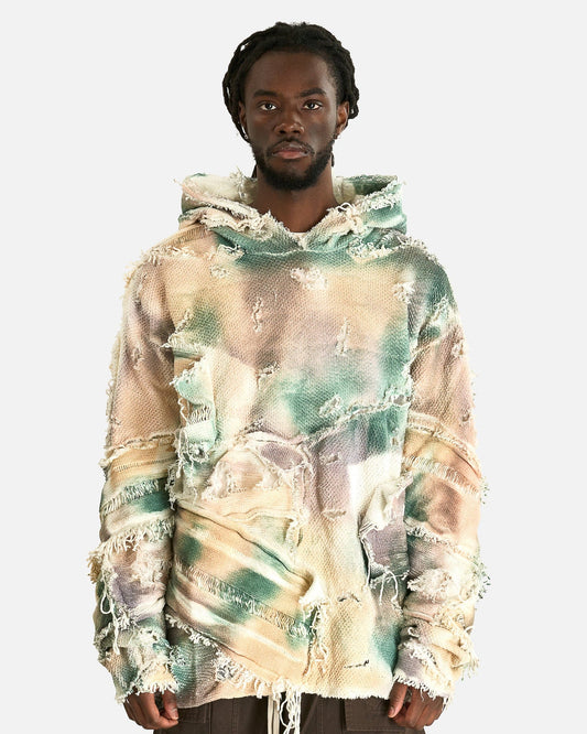 Who Decides War Men's Sweatshirts Mesh Camo Hooded Pullover in Multi