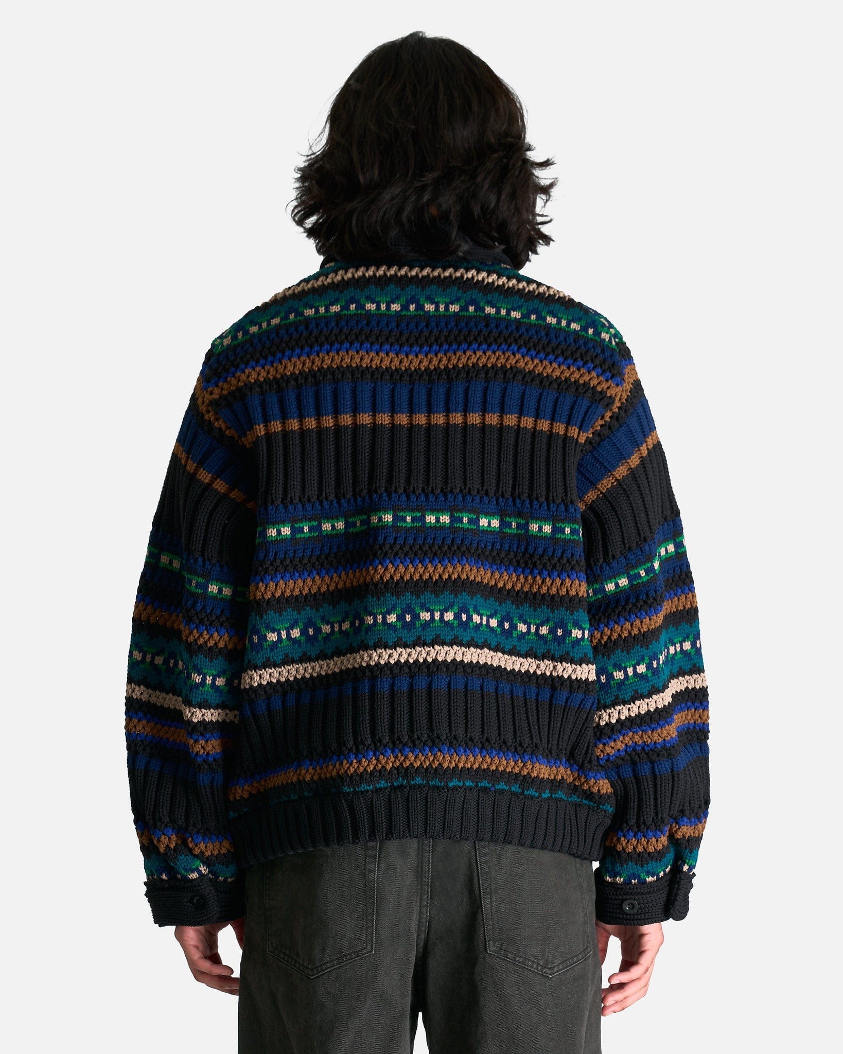 Mesh Knit Blouson in Black – SVRN