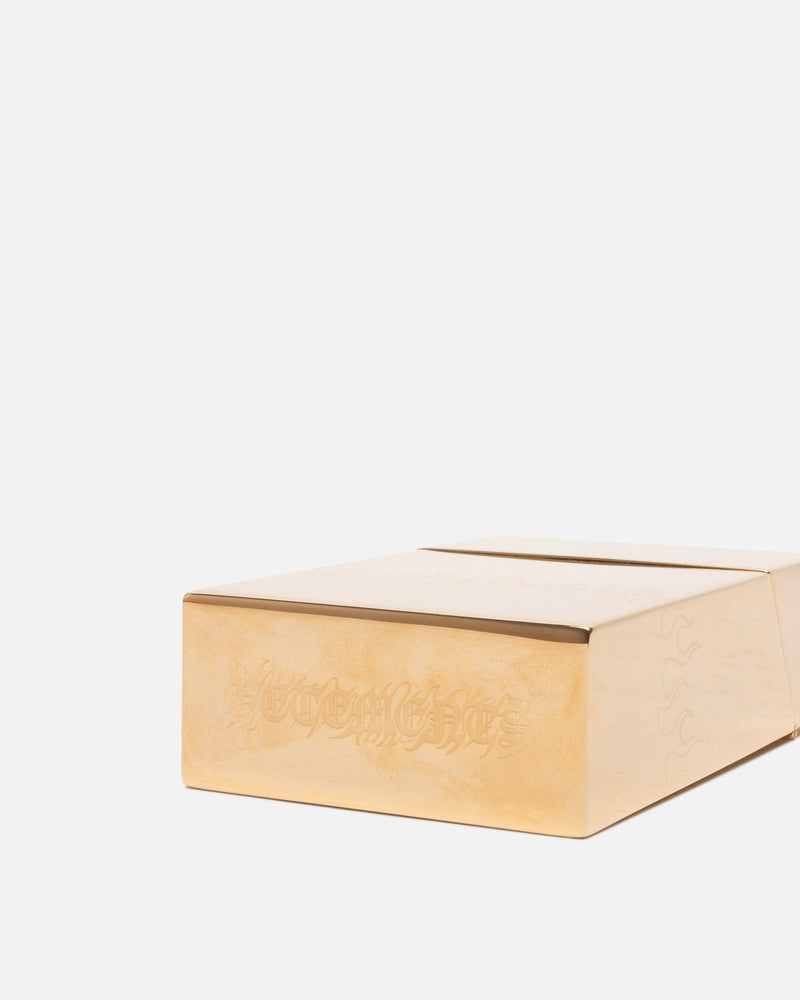 VETEMENTS Jewelry Metal Flame Cigarette Case in Gold