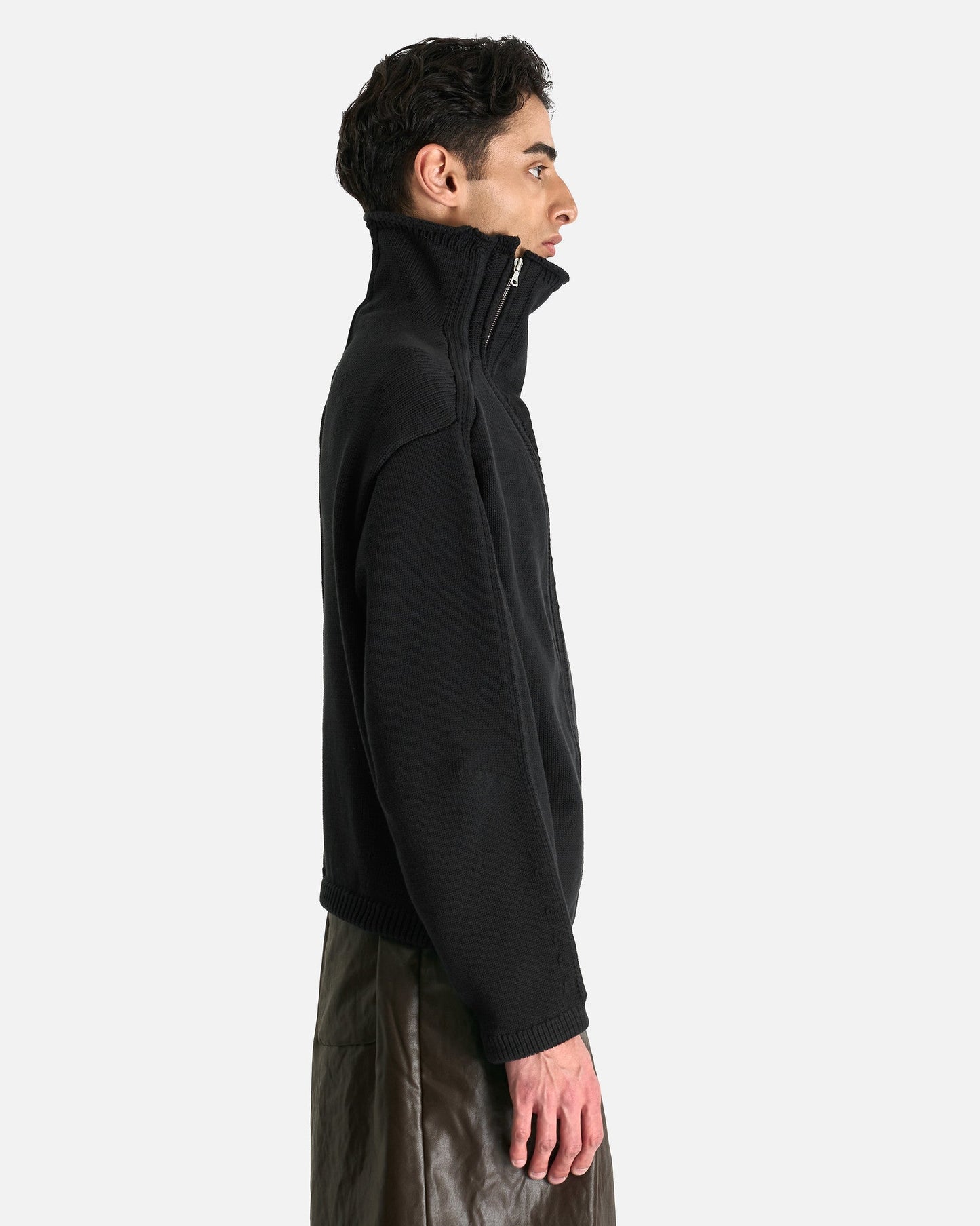 Dries Van Noten Men's Sweater Metro M.K. Cardigan in Black