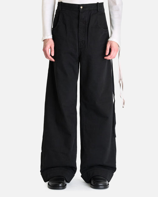 Ann Demeulemeester Men's Pants Michael 5-Pocket Trousers in Black