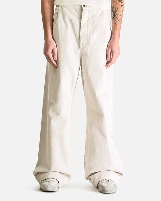 Ann Demeulemeester Men's Pants Michael 5-Pockets High Comfort Trousers in Ivory