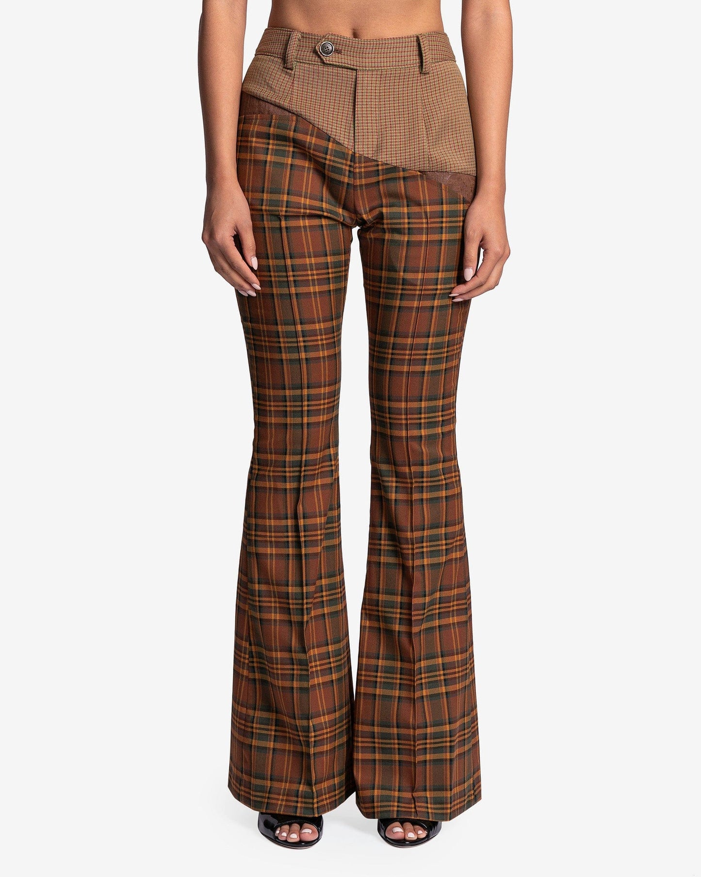 Andersson Bell Women Pants Mika Diagonal Trousers in Brown