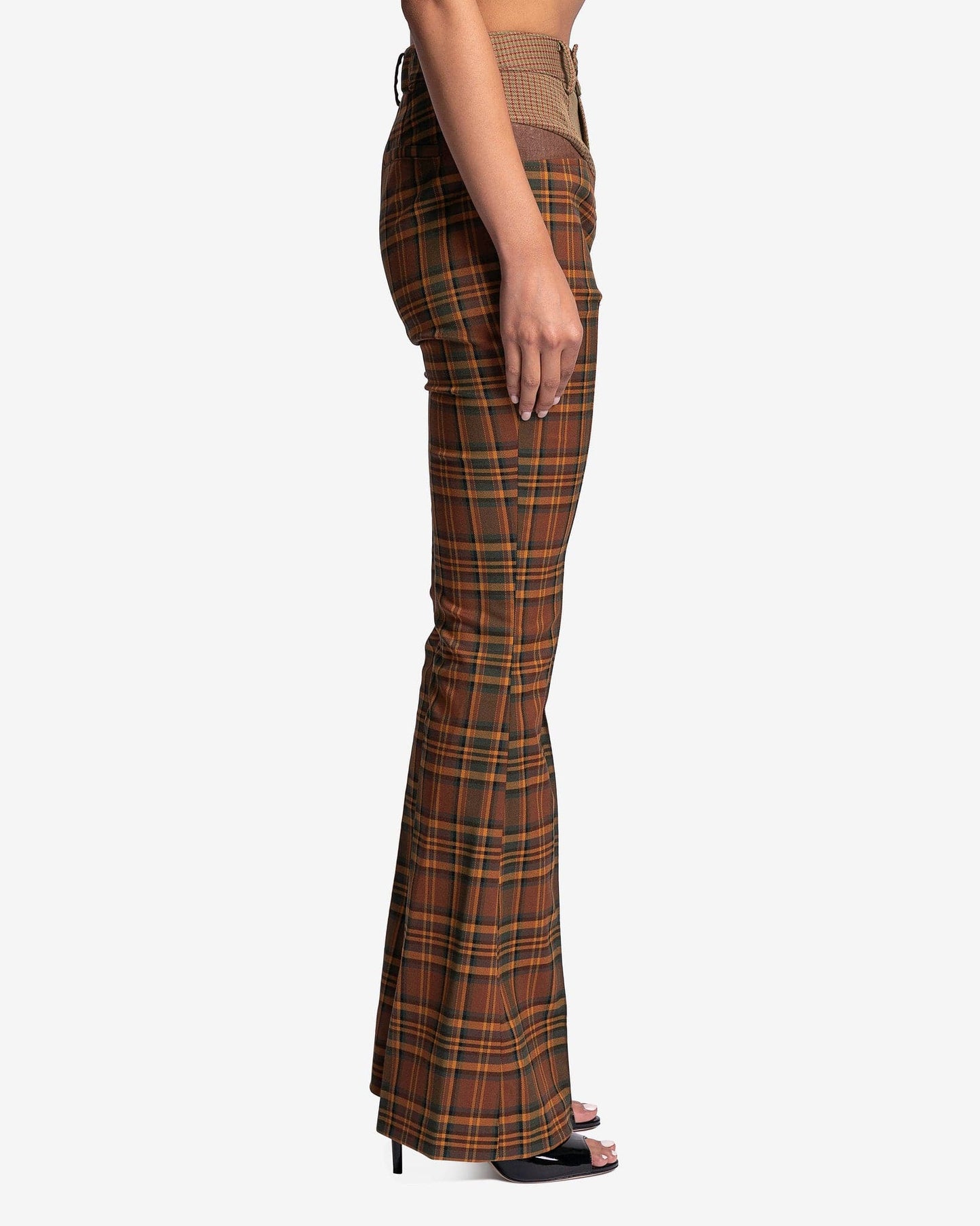Andersson Bell Women Pants Mika Diagonal Trousers in Brown