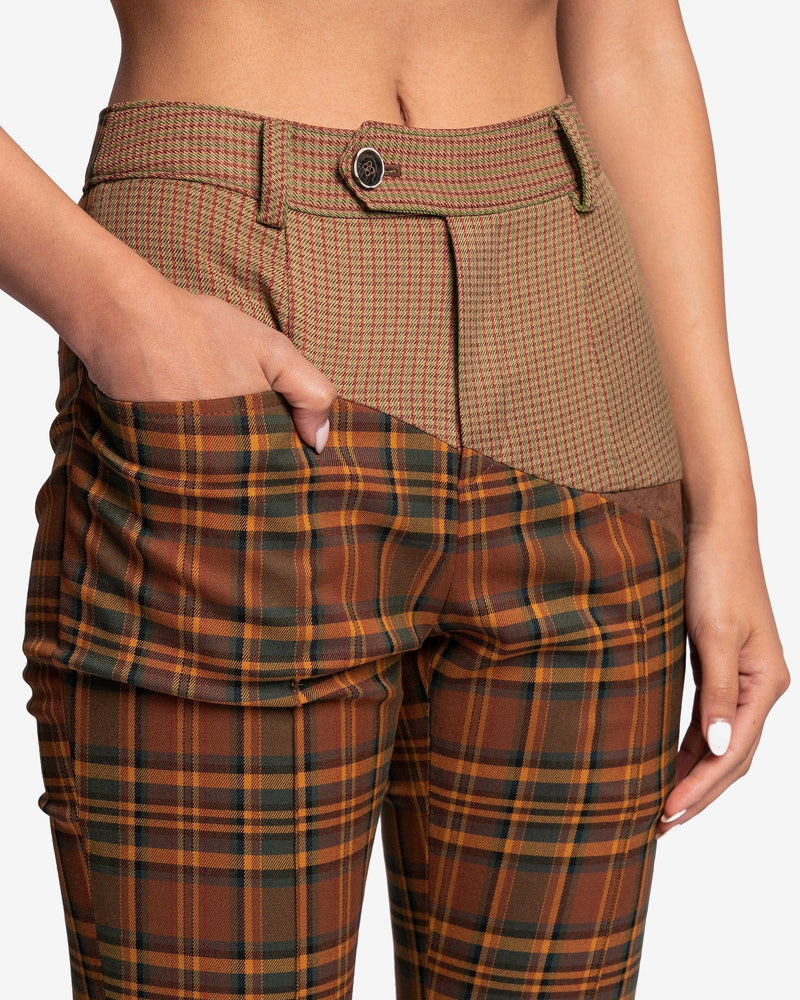 Andersson Bell Women Pants Mika Diagonal Trousers in Brown