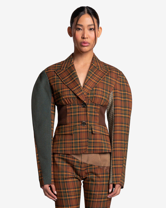 Andersson Bell Women Jackets Mika Puff Sleeve Jacket in Brown