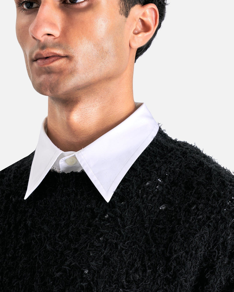 Dries Van Noten Men's Sweater Mikado Sweater in Black