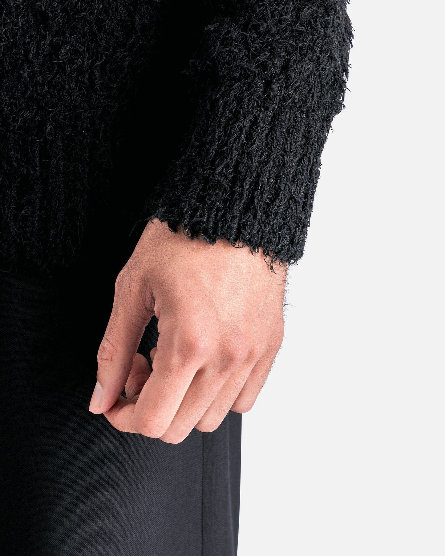 Dries Van Noten Men's Sweater Mikado Sweater in Black