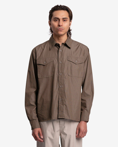 Our Legacy Men's Shirts Military Base Shirt in Army Green