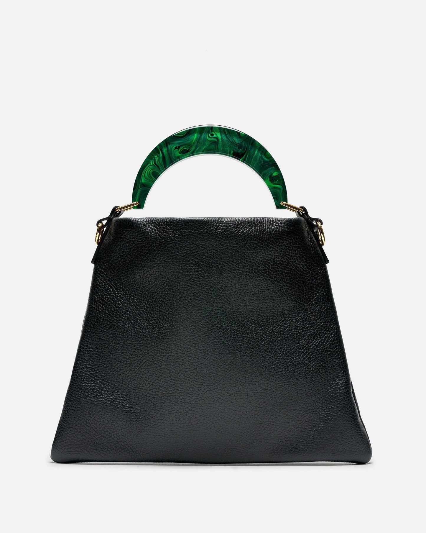 Marni Women Bags O/S Milled Calf Leather Venice Hobo Small in Black/Spherical Green
