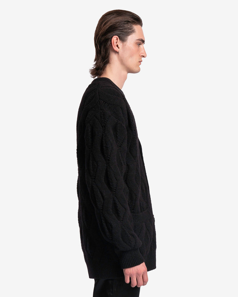Dries Van Noten Men's Sweater Milton Cardigan in Black