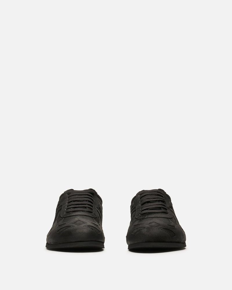 Ann Demeulemeester Men's Sneakers Milton Soft Low-Top Boxing Sneakers in Black