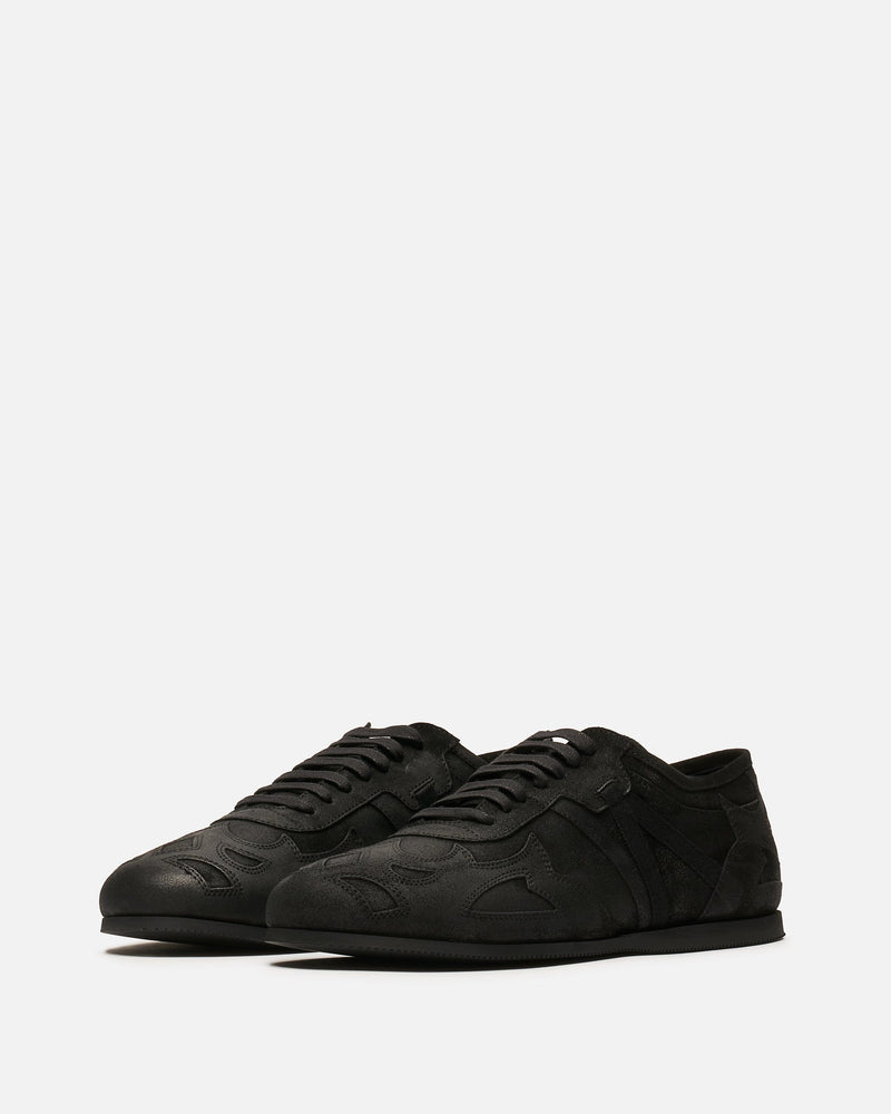 Ann Demeulemeester Men's Sneakers Milton Soft Low-Top Boxing Sneakers in Black